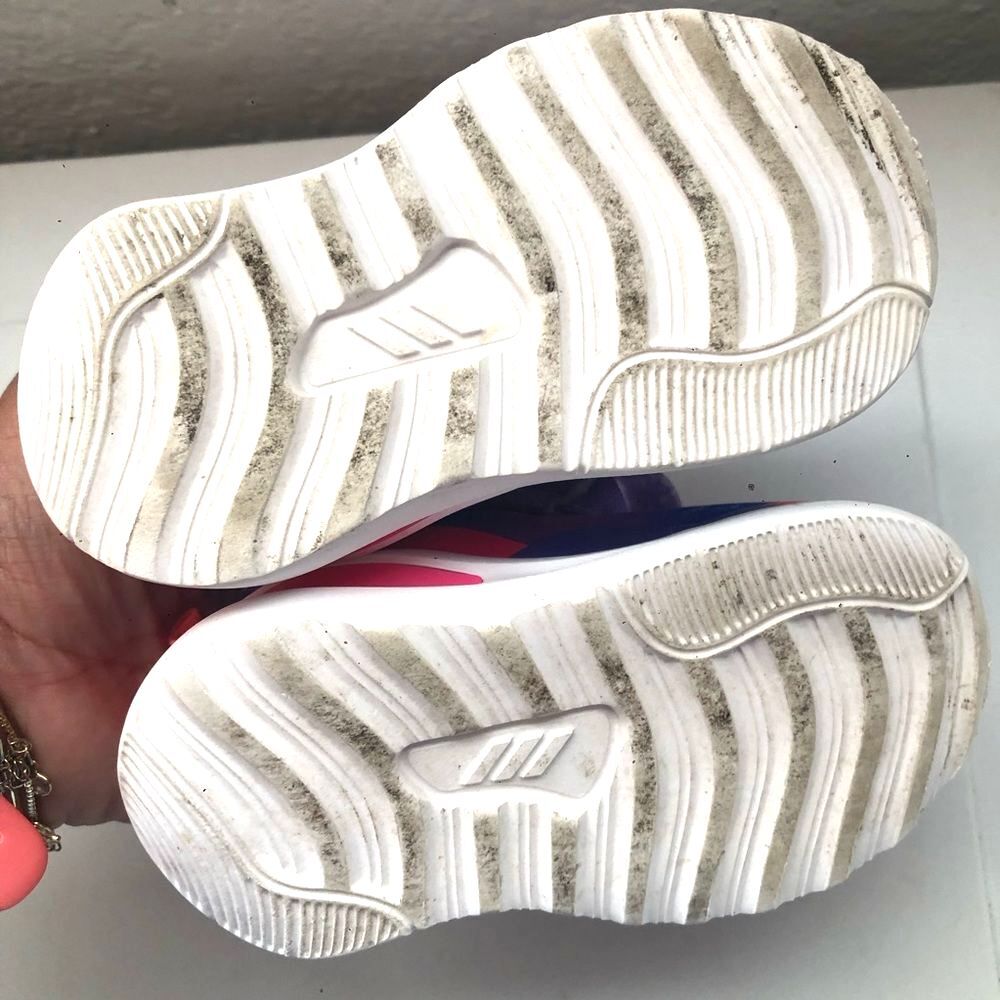 Adidas Fortarun Running Shoe Toddler Size 5K No-tie Elastic Shoelaces - Picture 7 of 10